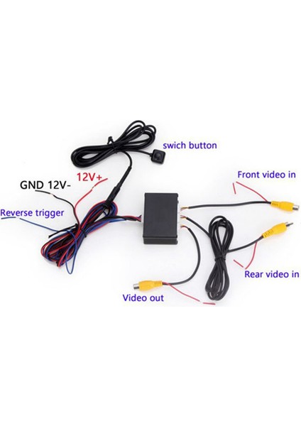 Kanal Dönüştürücü Ön ve Arka Görünüm Ters Sistemi Otopark Kamerası Video Manuel Anahtarlı Iki Yönlü Kontrol Kutusu (Yurt Dışından) fiyatları