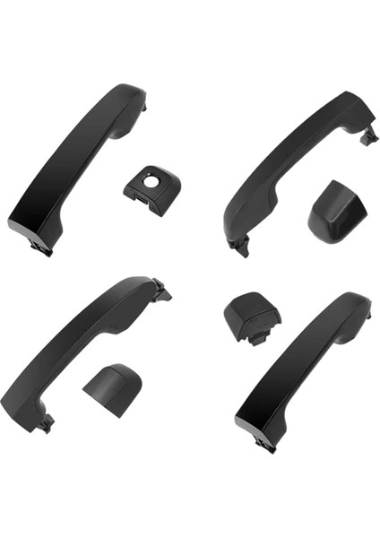 1set 4 Kapı Tutucu 69211-60090 Toyota 4runner Lexus GX460 Land Cruiser 2010-2018 Dış Dış Kapı Kolu Siyah (Yurt Dışından) fiyatları
