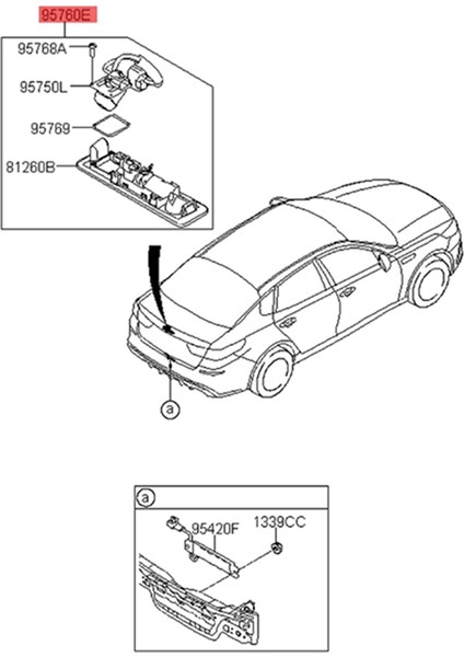 99240D4100 Araba Bagaj Kapağı Kia Optima K5 2018+ Için 99241D4100 (Yurt Dışından) fiyatları