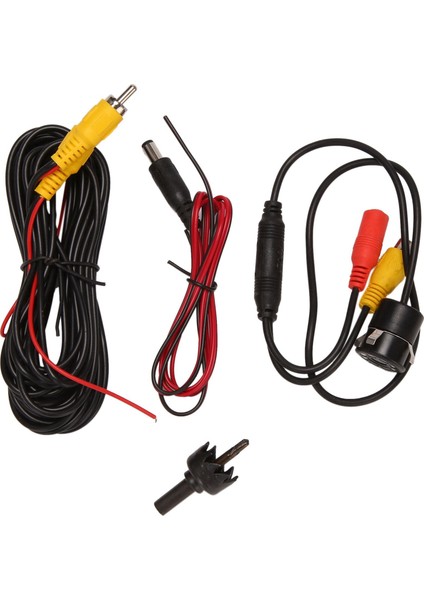 Araba Arka Görünüm Kamerası 8 LED Yuvarlak Yedek Kamera 170 Derece Arka Görme Hd Gece Görüşü Universal (Yurt Dışından)