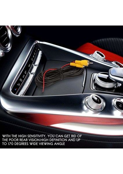 Araba Arka Görünüm Kamerası 8 LED Yuvarlak Yedek Kamera 170 Derece Arka Görme Hd Gece Görüşü Universal (Yurt Dışından) fırsatları