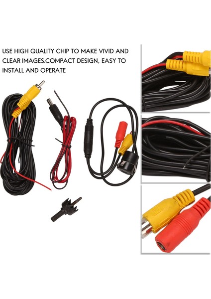 Araba Arka Görünüm Kamerası 8 LED Yuvarlak Yedek Kamera 170 Derece Arka Görme Hd Gece Görüşü Universal (Yurt Dışından) indirimleri