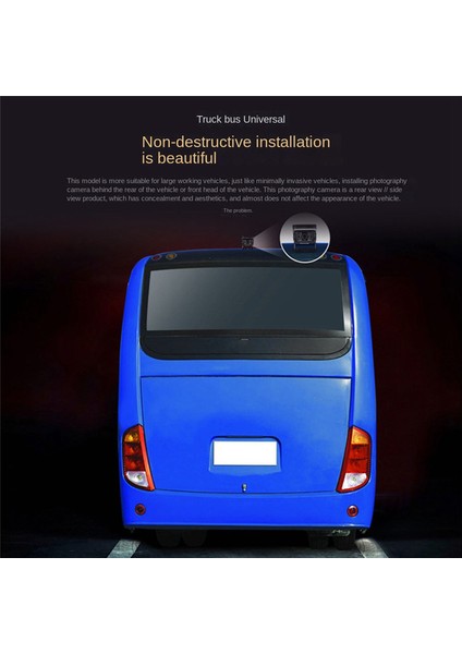 Su Geçirmez 18 LED Araç Arka Görünüm Ters Park Parkı Yedek Kamera Ir Gece Görme 12V 24V Otobüs Kamyonu Karavan Van (B) (Yurt Dışından)