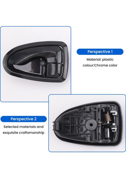 8pcs Hyundai Accent 1.5l 1.6l 2000-2006 Krom Için Kapı Kolunun Içindeki Kapı Kolunun Sağ Tarafındaki Ön Taraf (Yurt Dışından) fırsatları