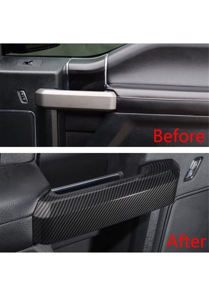 Ford Raptor F150 2015-2020 Iç Modifikasyon Için 1 Set Karbon Fiber Kapı Kolu Dekoratif Kapak (Yurt Dışından) indirimleri