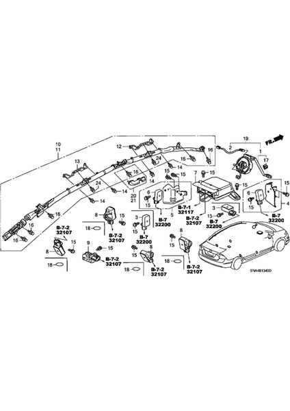 77930-SNA-C32 Honda Civic Için Araç Ön Etki Sensörü 2006-2011 77930SNAC32 Sensör 77930-SNA-C320-M1 (Yurt Dışından) fiyatları