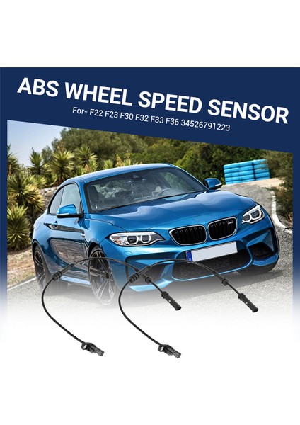 2pcs Ön Abs Tekerlek Hız Sensörü For-Bmw F22 F23 F30 F32 F33 F36 34526791223 (Yurt Dışından) fırsatları
