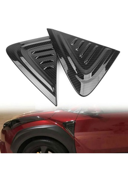Toyota C-Hr Chr Için 2016-2020 Araç Karbon Fiber Tarzı Yan Ön Hava Hava Havalandırma Çamurluk Trim Dekoratif Kapak Fit Aksesuarları (Yurt Dışından) fırsatları