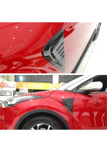 Toyota C-Hr Chr Için 2016-2020 Araç Karbon Fiber Tarzı Yan Ön Hava Hava Havalandırma Çamurluk Trim Dekoratif Kapak Fit Aksesuarları (Yurt Dışından) indirimleri