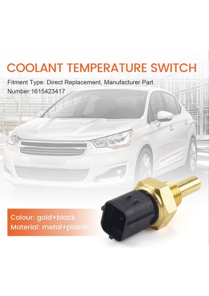 1615423417 Soğutucu Su Sıcaklığı Sensörü Actyon 06-10, Kyron 06-14, Rexton 06-, Stavic 06-13, Korando C 2011- (Yurt Dışından) fırsatları