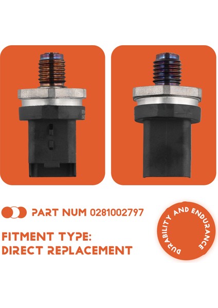 Yakıt Rayı Basınç Sensörü Basınç Tahliyesi Vanası Peugeot Için Yakıt Rayı Sensörü Dönüştürücü 0281002797 0281006507 0281002283 (Yurt Dışından) indirimleri