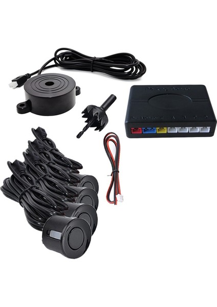 Otopark Sensörü Kiti Universal 4 Sensörler Buzzer Ters Yedek Radar Ses Uyarısı Prob Sistemi (Yurt Dışından)