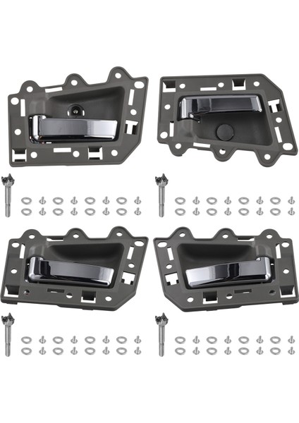Jeep Grand Cherokee Için Araba Iç Kapı Kolu 2005-2011 Kapı Kolu Ön Arka Sol Sağ (Yurt Dışından)