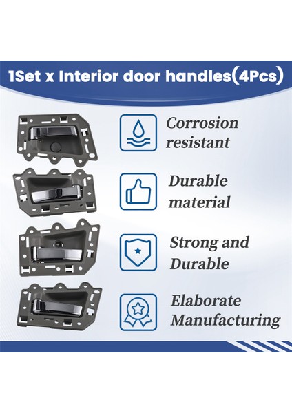 Jeep Grand Cherokee Için Araba Iç Kapı Kolu 2005-2011 Kapı Kolu Ön Arka Sol Sağ (Yurt Dışından) indirimleri