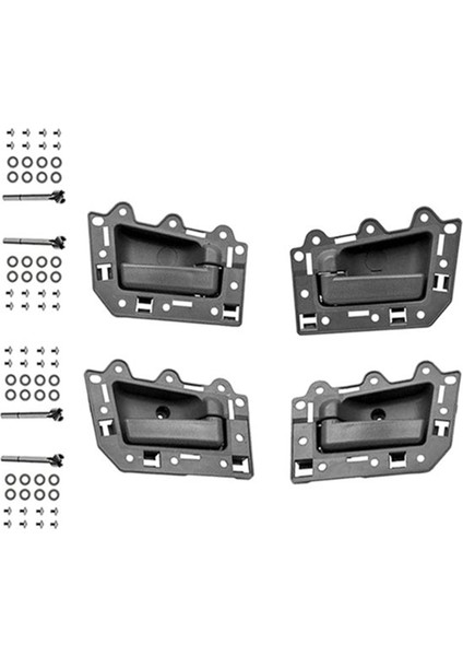 1set 4pcs Jeep Grand Cherokee 2005-2011 Için Araba Iç Kapı Kolu (Yurt Dışından) fırsatları