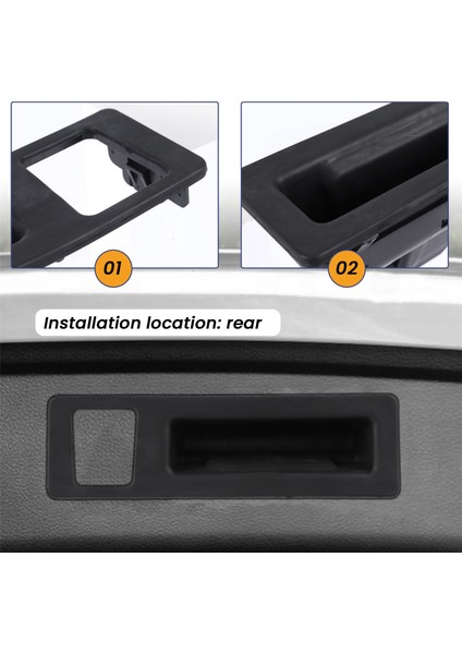 51247463162 Arka Gövde Kapağı Bagaj Kapağı Gövdesi Kapak Asansör Kapısı Kolu -Bmw F22 F30 F33 F10 F25 (Yurt Dışından) indirimleri