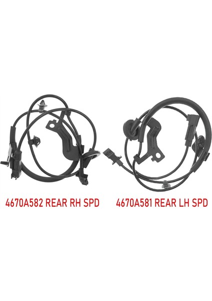 4670A581 4670A582 Mitsubishi Asx Outlander Için Arka Sol ve Sağ Abs Tekerlek Hız Sensörü Iı Lancer 2.4l (Yurt Dışından) fiyatları