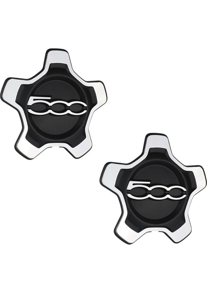 2pcs Araba Tekerlek Merkezi Kapak Kapağı 6AN69LXHAA 735626312 Fiat 500X 2016-2022 Toz Kapağı Araç Aksesuarları (Yurt Dışından)