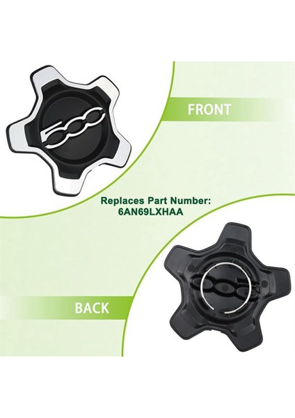 2pcs Araba Tekerlek Merkezi Kapak Kapağı 6AN69LXHAA 735626312 Fiat 500X 2016-2022 Toz Kapağı Araç Aksesuarları (Yurt Dışından) fiyatları
