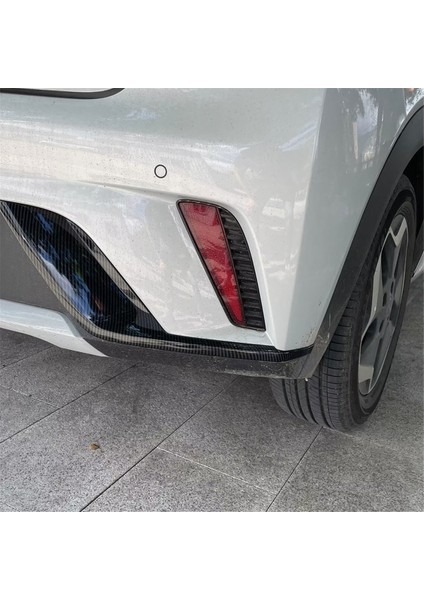 Karbon Fiber Renkli Araba Arka Tampon Yan Ayırıcı Spoiler Dekor Kapağı Kaplama Byd Yunus Için (Yurt Dışından) modelleri