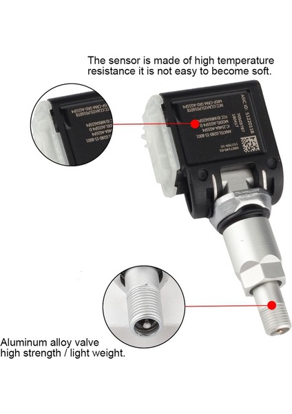 36106887147 A0009052102 4pcs Tpms Mercedes-Benz E-Serisi W213 Cls Bmw X7 Suv Alpina 433 Mhz Için Lastik Basınç Sensörü (Yurt Dışından) fiyatları