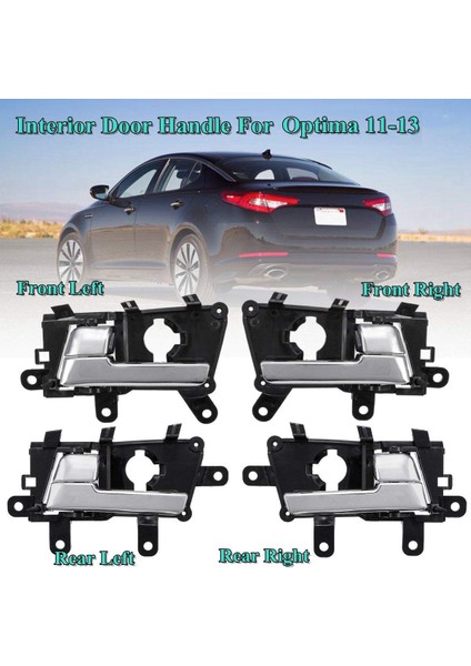 4pcs 82610-2T010 Kıa Optima Için Iç Kapı Kolu Içeri Optima 2011 2012 2012 2013 Abs (Yurt Dışından) fiyatları