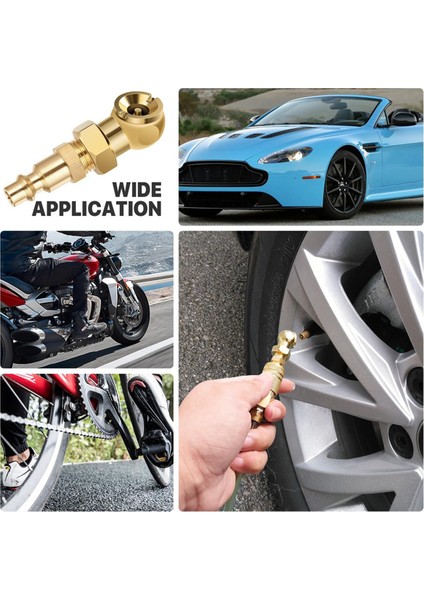2 Pack Taşınabilir Hava Aynaları, Katı Metal Kapalı Top Havası Chuck+1/4 Inç Npt Standart Hızlı Fiş, Lastik Şişirme Göstergesi Nozul (Yurt Dışından) indirimleri