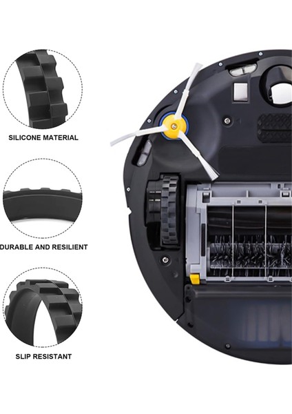 Irobot Roomba Wheels Serisi 500, 600, 700, 800 ve 900 Serisi Serisi Için Lastik Cilt, Slip, Büyük Yapışma ve Kolay Montaj (Yurt Dışından) fırsatları