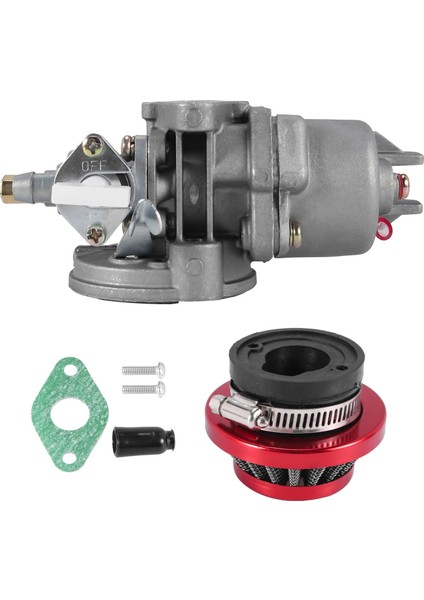 Karbüratör Karbonhidrat Carby + Kırmızı Hava Filtresi + 2 Strok 47CC 49CC Motor Parçaları Için Yığın Mini Moto Çocukları Atv Dört Kir Cep Bisikleti Minimoto (Yurt Dışından) fiyatları