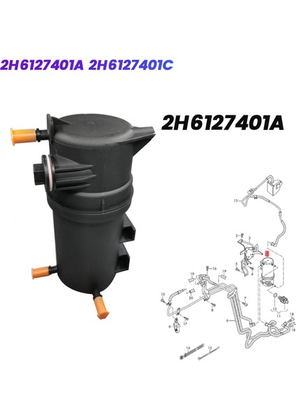 Araç Yakıt Filtresi Sıralı Filtre 2H6127401A 2H6127401C Vw Amarok 2.0 Tdı/bıtdı 2011-2024 Dizel Filtresi 2h6 127 401 C (Yurt Dışından) fiyatları