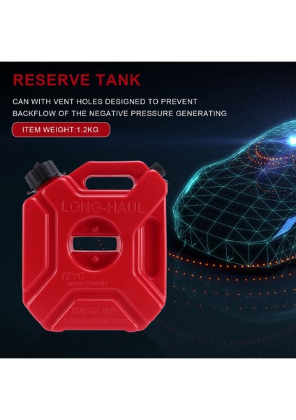 3 Litre Yakıt Deposu Plastik Yedek Benzin Tankları, Motosiklet Atv Için Benzin Yağı Kabı Yakıt Kabarcıları (Yurt Dışından) fırsatları