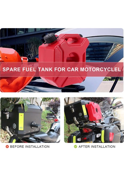 3 Litre Yakıt Deposu Plastik Yedek Benzin Tankları, Motosiklet Atv Için Benzin Yağı Kabı Yakıt Kabarcıları (Yurt Dışından) indirimleri