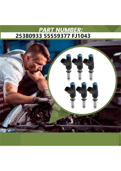 6pcs Araba Yakıt Enjektör Nozul 25380933 55559377 Chevy Aveo Aveo5 1.6l 2009-2011 Cruze Hyundai Accent Vauxhall Astra (Yurt Dışından) indirimleri