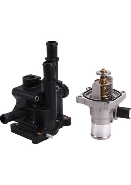 Motor Soğutucu Termostat ve Konut/kapak Montajı 96984104 Chevrolet Için 96984103 Chevrolet Cruze Sonic Aveo Pontiac Astra (Yurt Dışından)