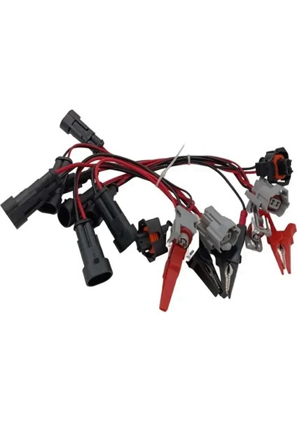 7pcs/lot Common Rail Enjektör Test Cable Bosch Denso Delphi Siemens Dizel Nozul Adaptör Tapa Kabloları Kablo Deksiyon Kablosu (Yurt Dışından)