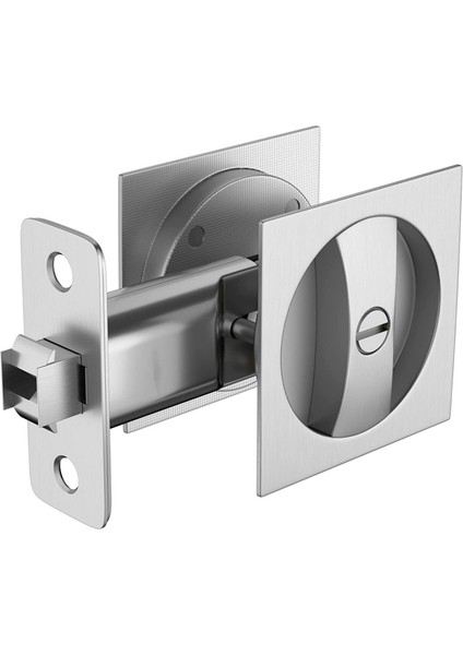 Yatakbanyo Cep Kapı Kilidi Saten Nikel Sürgülü Cep Kapı Mandalı (Yurt Dışından)