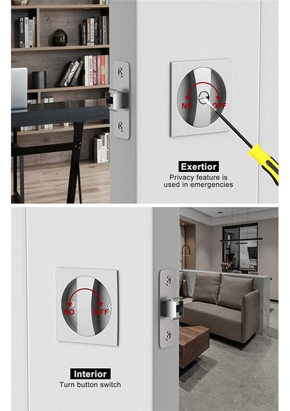 Yatakbanyo Cep Kapı Kilidi Saten Nikel Sürgülü Cep Kapı Mandalı (Yurt Dışından) indirimleri