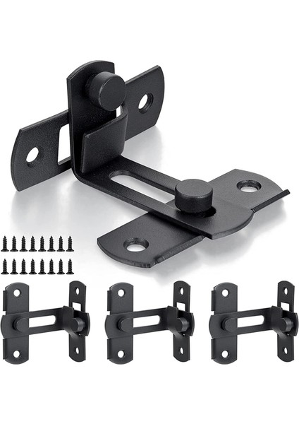 90 Derece Döndürülebilir Ahır Kapısı Kilidi Gizliliği Korur - Ahır Sürgülü Kapısı Için (Yurt Dışından)