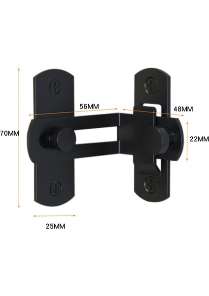 90 Derece Döndürülebilir Ahır Kapısı Kilidi Gizliliği Korur - Ahır Sürgülü Kapısı Için (Yurt Dışından) fırsatları