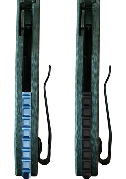 Cep Bıçağı Siyah Için Arka Ara Parçası Anodize Titanyum Alaşımlı Cnc Omurga (Yurt Dışından) fırsatları