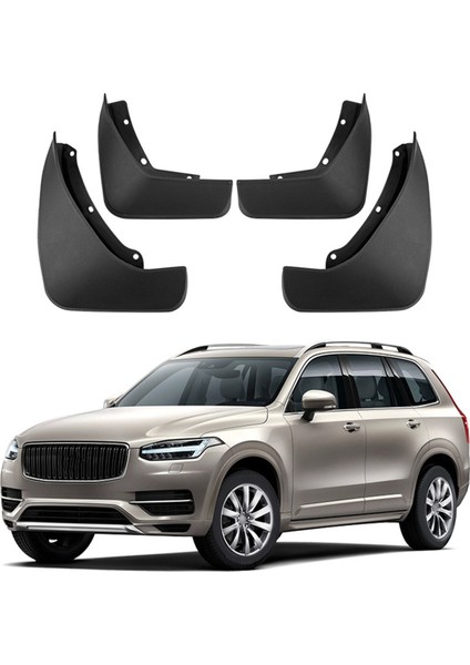 4pcs Araba Ön+Arka Tekerlek Fleps Volvo XC90 2015-2023 Çamurluk Sıçrama Flep Mudguards (Yurt Dışından) fırsatları
