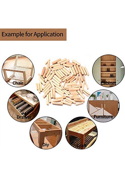 Mobilya Için 90 Adet Eğimli Uçlu Konik Ahşap Dübel Pimleri (Yurt Dışından) modelleri