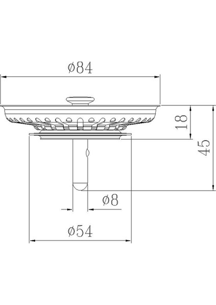 Sebze Yıkama Süzgeci 84MM Süzgeç Sızdırmazlık Şemsiye (Yurt Dışından) indirimleri