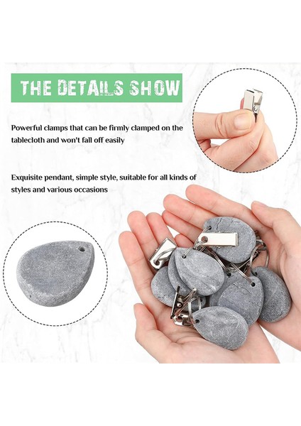 12 Parça Masa Örtüsü Ağırlıkları Kolye Şekli Masa Örtüsü Taş Askılar (Yurt Dışından) modelleri