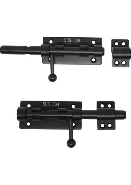 Ağır Hizmet Tipi Sürgülü Cıvatalı Kapı Mandalı ve Kilit Siyah 6 Inç (Yurt Dışından) modelleri
