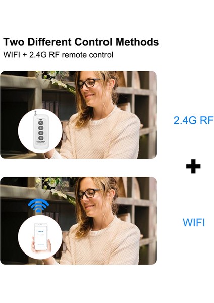 Akıllı Wifi Bluetooth Anahtar Röle Modülü+Uzaktan Kumanda (Yurt Dışından)