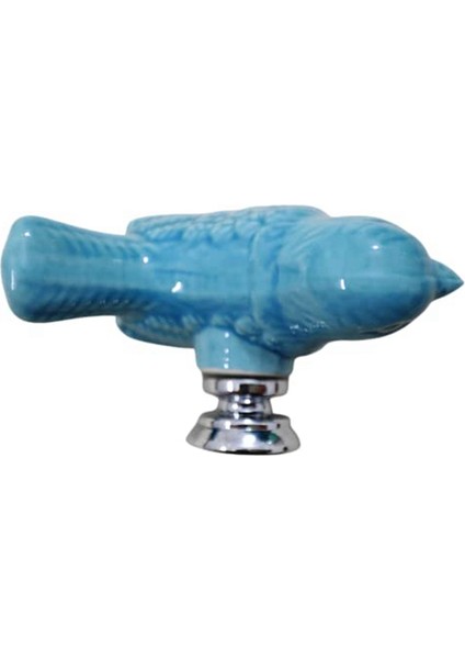 4'lü Paket Yeşil Sevimli Kuş Tasarımlı Dolap Kapı Kolları Mavi (Yurt Dışından) modelleri