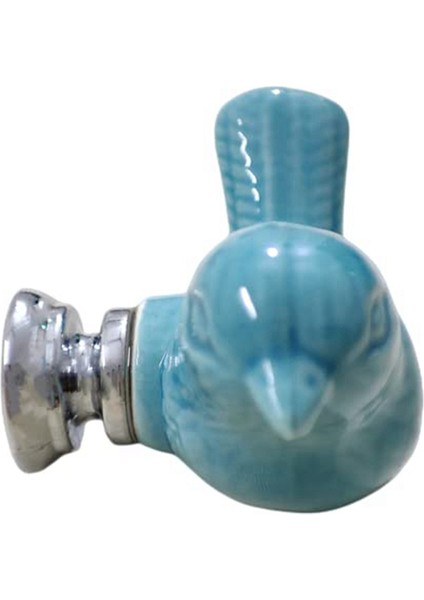 4'lü Paket Yeşil Sevimli Kuş Tasarımlı Dolap Kapı Kolları Mavi (Yurt Dışından) indirimleri