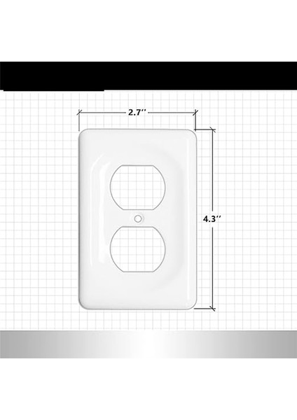 2 Paket Seramik Anahtar Plakaları Priz Kapakları Kapak Beyaz Tekli Dubleks (Yurt Dışından) modelleri