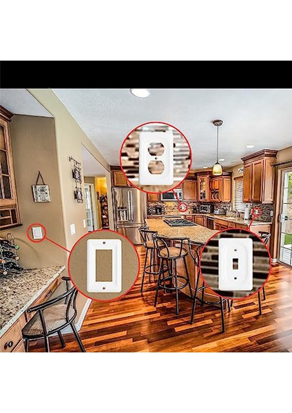 2 Paket Seramik Anahtar Plakaları Priz Kapakları Kapak Beyaz Tekli Dubleks (Yurt Dışından) fırsatları